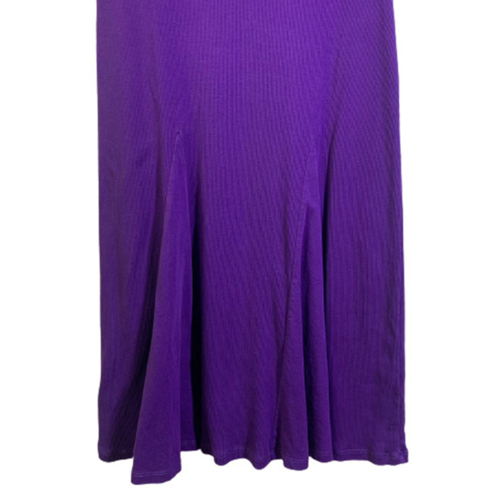 LAUREN RALPH LAUREN‎ Purple Ribbed Cotton Sheath Dress - Picture 9 of 14